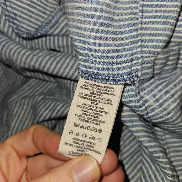 Free People Blue And White Stripe Mini Dress Size Small - Picture 5 of 7